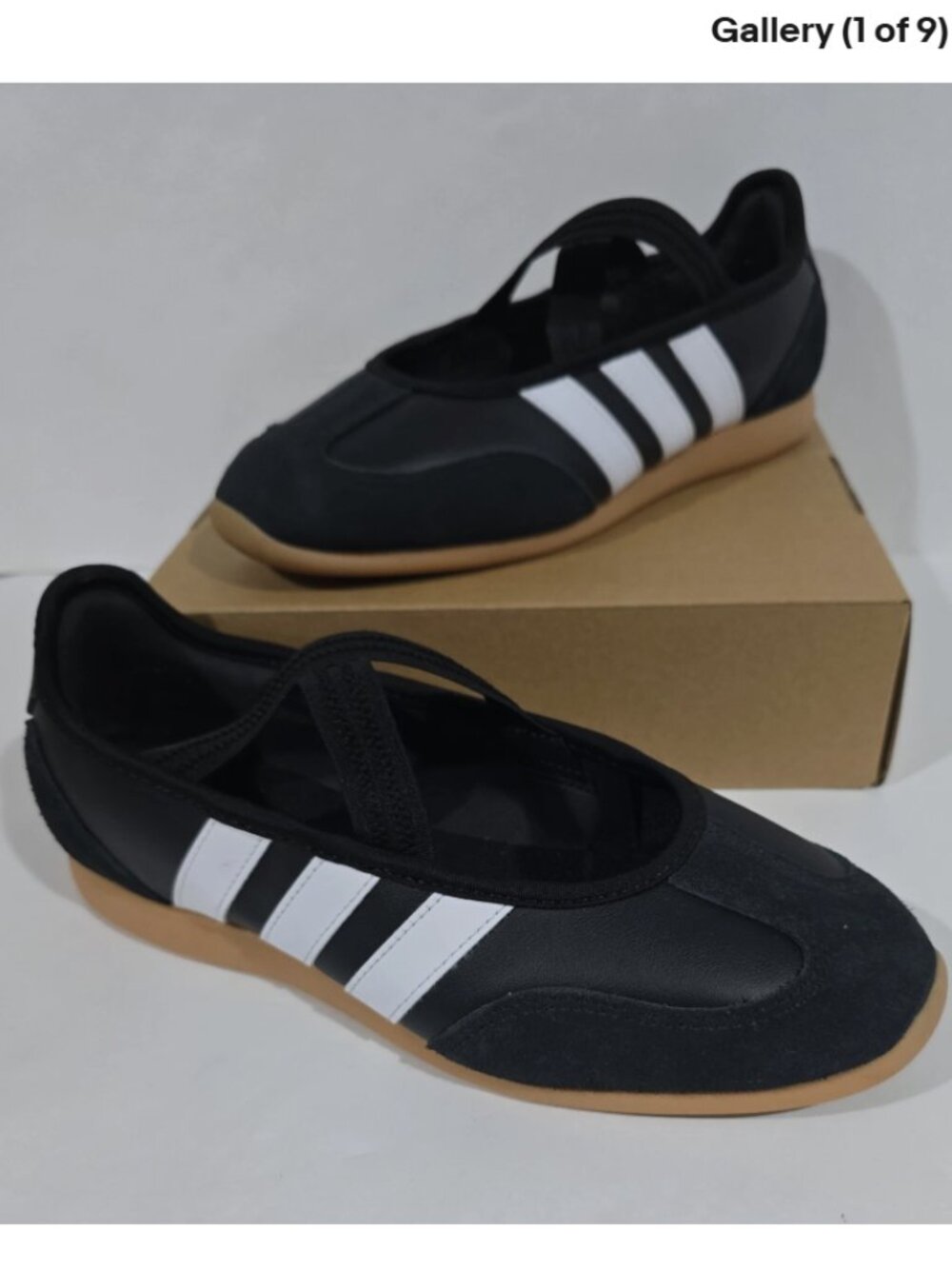 adidas Barreda Mary Jane Womens Black Flats Casual LA4273 Size 8.5
